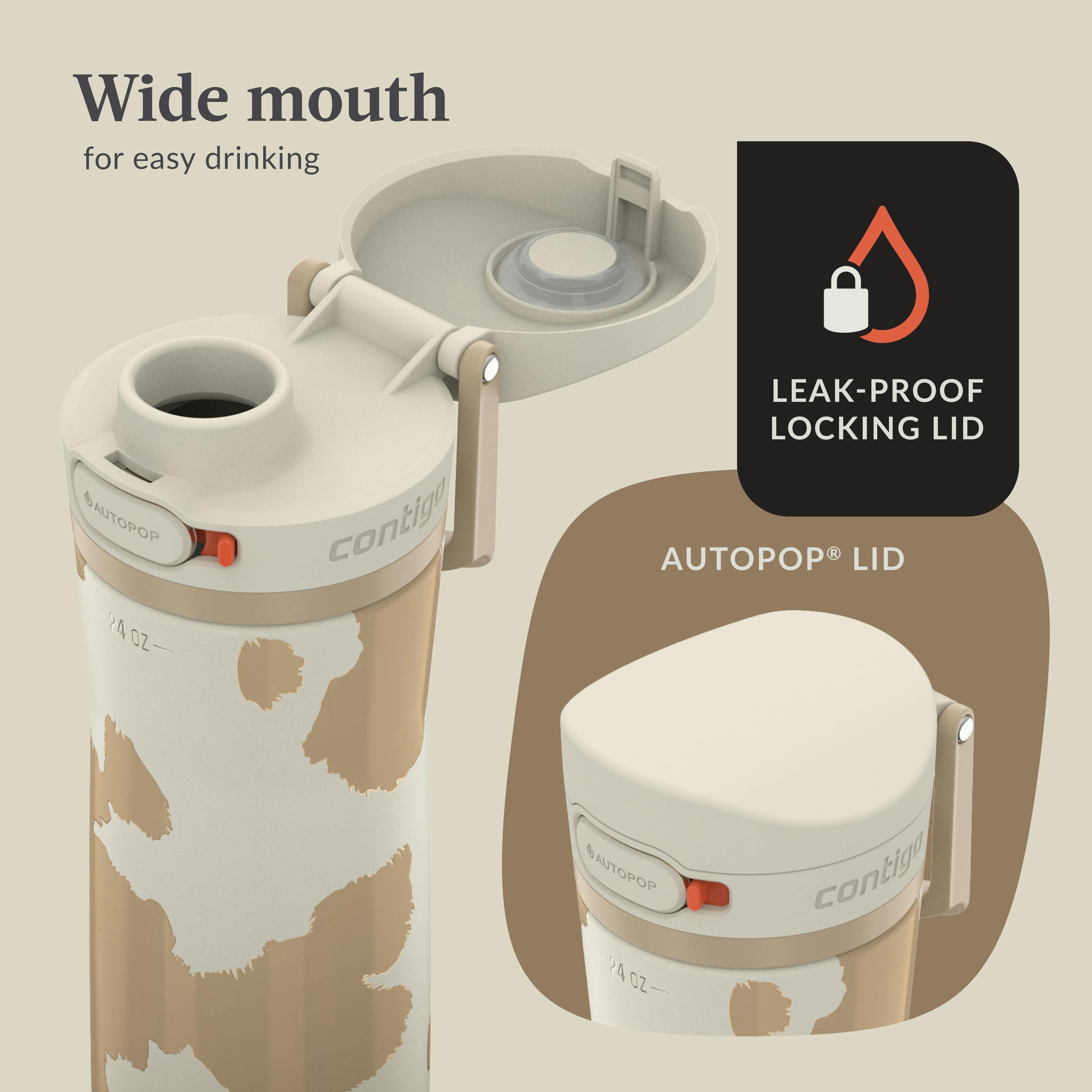 Contigo® x Ally Love Jackson Chill 2.0 Stainless Steel Water Bottle with AUTOPOP® Lid, 24oz