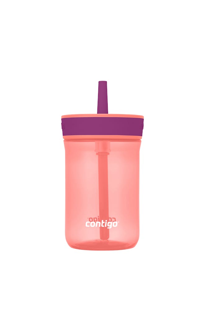 Kids’ Leighton Straw Tumbler with Spill-Proof Leak-Proof Lid, 14oz K2