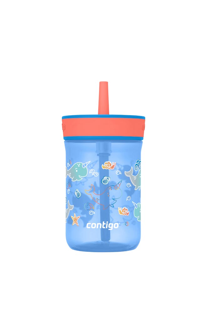 Kids’ Leighton Straw Tumbler with Spill-Proof Leak-Proof Lid, 14oz K2