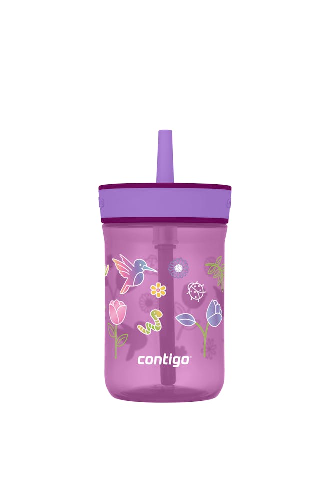 Kids’ Leighton Straw Tumbler with Spill-Proof Leak-Proof Lid, 14oz K2